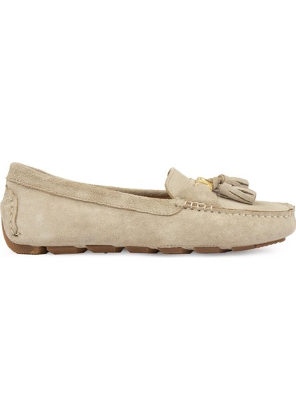 Hakiki Süet Kadın Loafer Ayakkabı 700908
