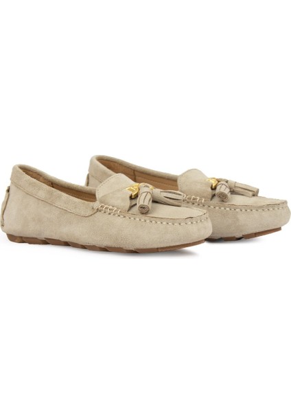 Hakiki Süet Kadın Loafer Ayakkabı 700908