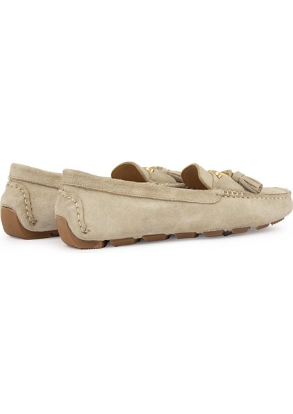Hakiki Süet Kadın Loafer Ayakkabı 700908