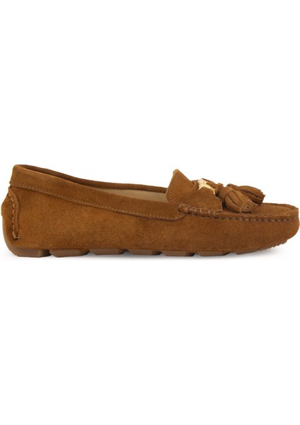 Hakiki Süet Kadın Loafer Ayakkabı 700908