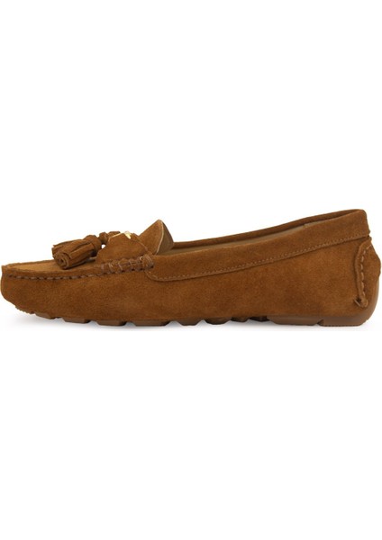 Hakiki Süet Kadın Loafer Ayakkabı 700908