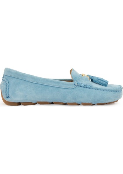 Hakiki Süet Kadın Loafer Ayakkabı 700908