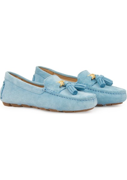 Hakiki Süet Kadın Loafer Ayakkabı 700908