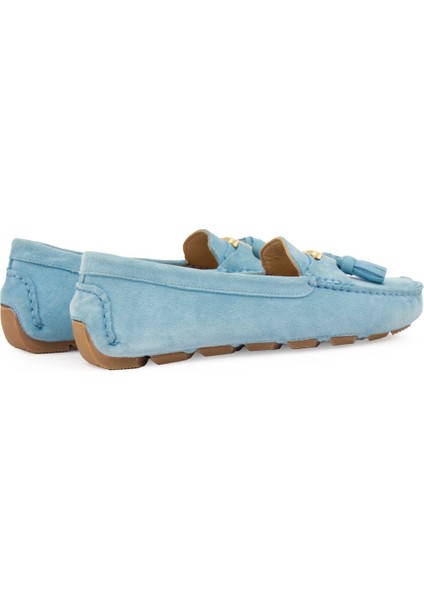 Hakiki Süet Kadın Loafer Ayakkabı 700908