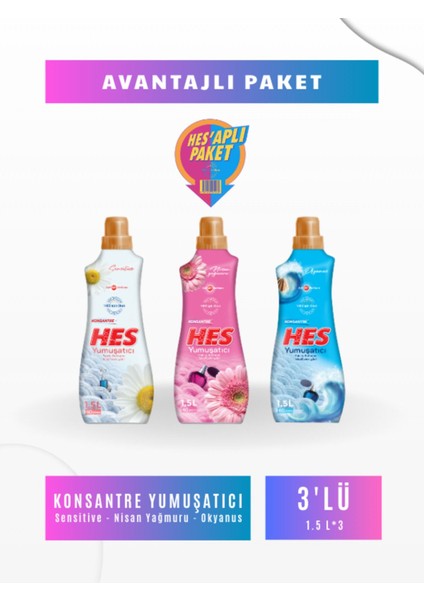 Konsantre Yumuşatıcı 3*1.5l