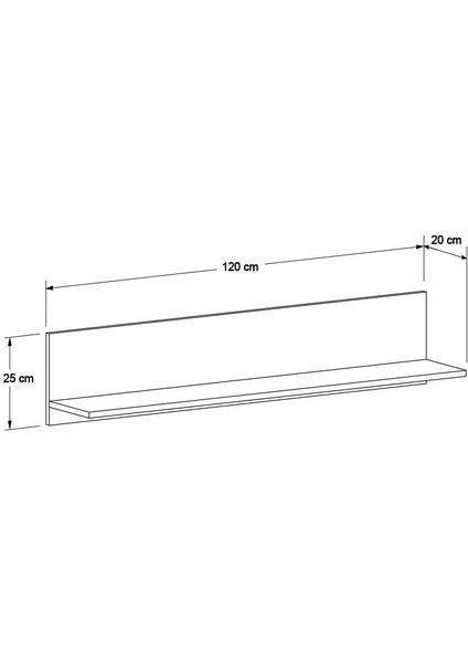 Dekoratif Duvar Rafı Tori