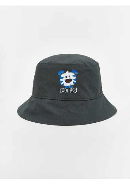 Yeni Sezon Baskili Erkek Bucket Sapka - S5LE79Z1