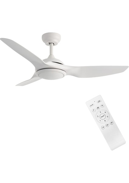 Dlc Bora LED Tavan Vantilatörü Beyaz 122 cm