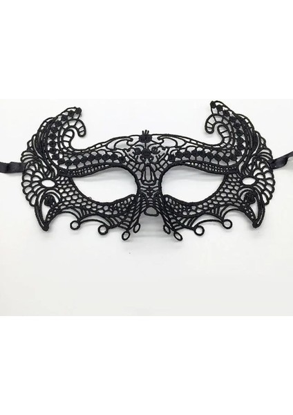 Siyah Dantel Kesim Parti Maskesi fiyatları