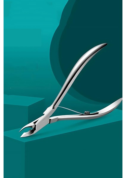 Kobalt Manikür Pedikür Tırnak Eti Pensi Ergonomik Tasarım 1 Adet Gümüş Renk