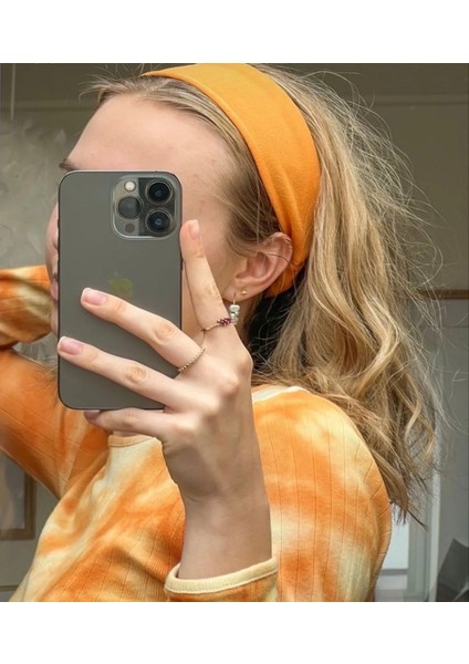 Turuncu Geniş Bandana modelleri