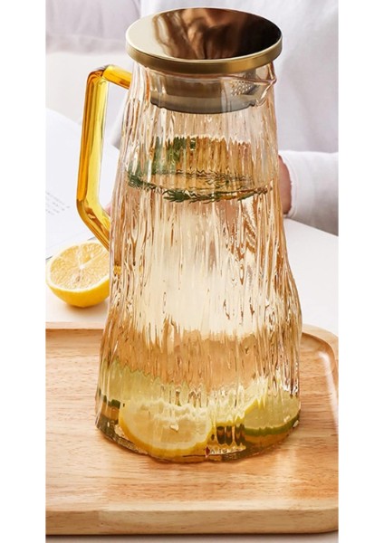 Çelik Kapaklı Cam Sürahi 1800 ml