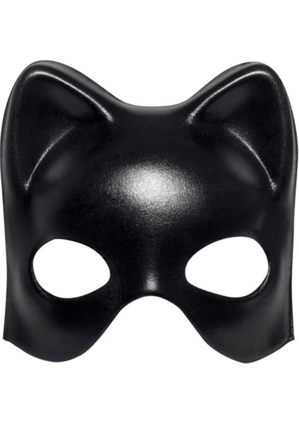 Siyah Deri Görünümlü Kedi Maskesi fiyatları