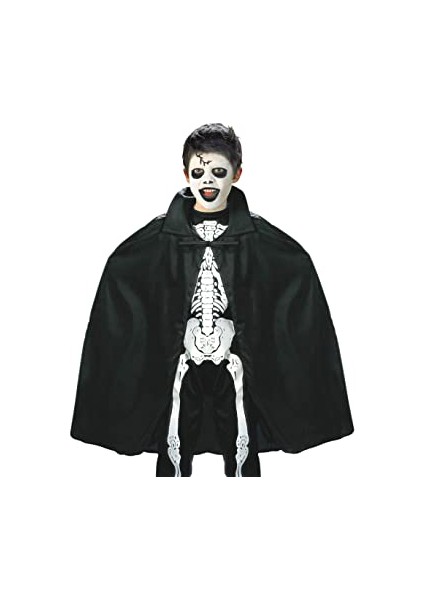 Siyah Renk Yakalı Halloween Pelerini 90 cm fırsatları