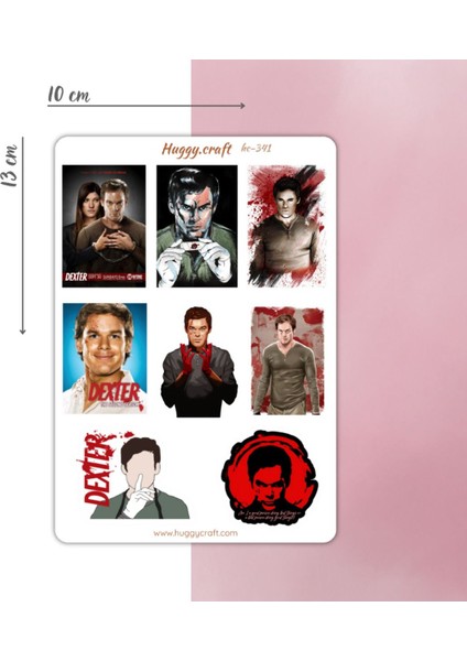 Dexter Sticker Seti - Telefon, Tablet, Bilgisayar, Defter, Ajanda Vb Uygun (Yüksek Kaliteli Baskı)
