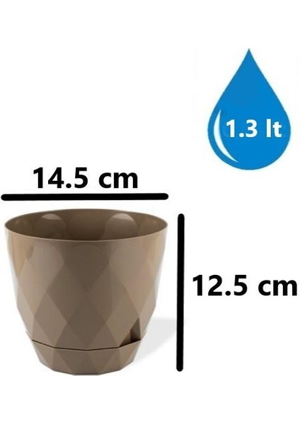 KRS-452 Yakamoz Tabaklı Plastik Saksı Takımı 1.3 Litre No 2 fiyatları
