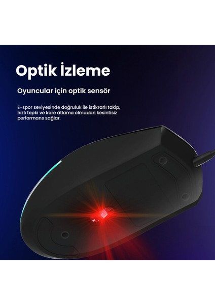 SPK9304 USB Kablolu 6400DPI 6 Tuşlu RGB Aydınlatmalı Optik Mouse Siyah (Philips Türkiye Garantili) fırsatları