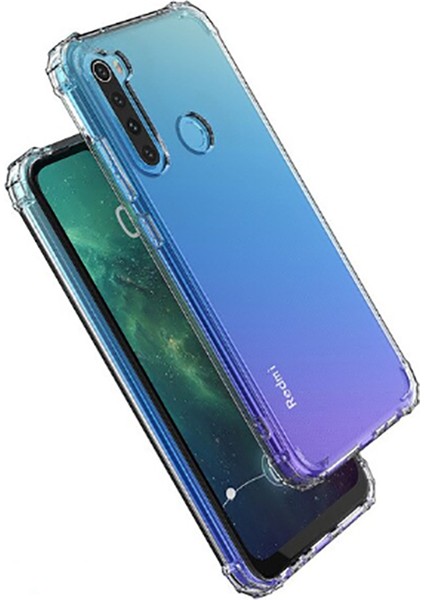 Xiaomi Redmi Note 8t Kılıf Şeffaf Sert Korumalı Nitro Anti Shock Silikon