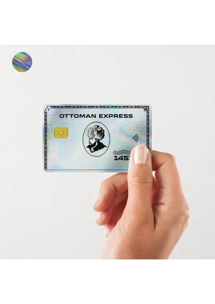Ottoman Express (Fsm) Kart Kaplama Hologramlı Kart Etiketi (Yüksek Kaliteli Baskı)