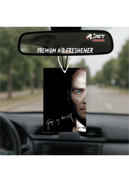 Jethızında 3lü Atatürk Mavi Göz Tasarımlı Baskılı Ayna Oto Araç Kokusu fırsatları