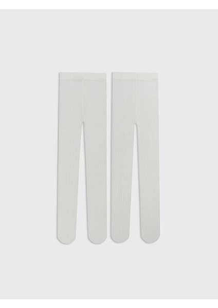 Yeni Sezon Basic Kiz Bebek Kulotlu Corap 2'li - S5QH75Z1