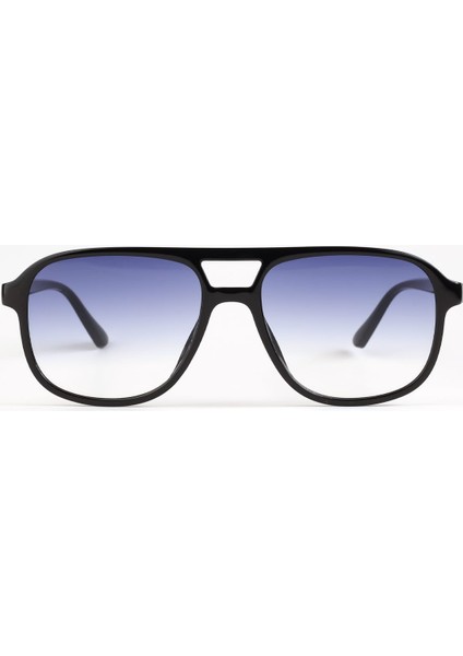 Fer 1111-60 Unisex Güneş Gözlüğü Siyah Çerçeve Mor Cam