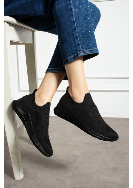 041 Bağcık Baskılı Rahat Taban Siyah Unisex Günlük Spor Ayakkabı Lescarmine modelleri