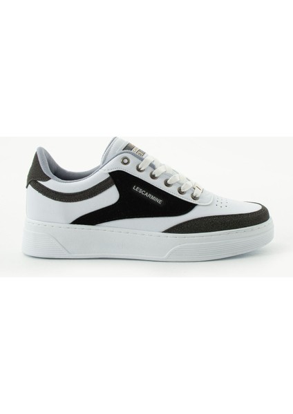 907 Beyaz Renk Bağcıklı Erkek Spor Ayakkabı Kauçuk Taban Suni Deri Malzeme indirimleri