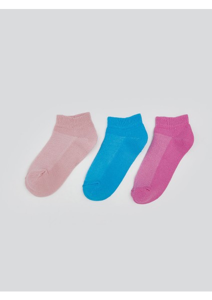 Yeni Sezon Basic Kiz Bebek Patik Corap 3'lu - S5M861Z1