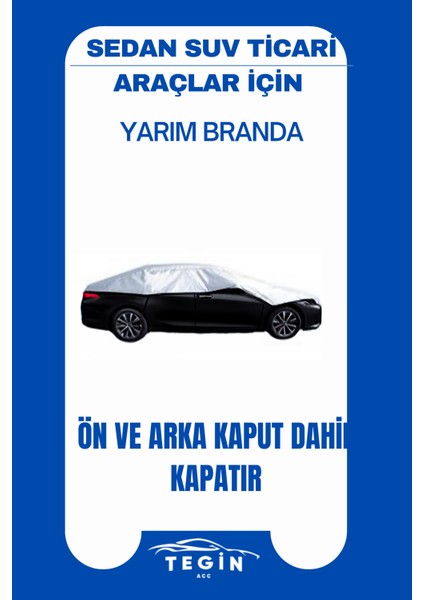 Ds Automobiles Ds 7 Crossback 2018 ve Sonrası Suv Uyumlu Solarblock Yarım Araba Brandası