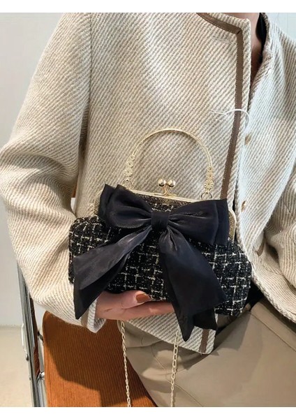 Fransız Moda Vintage Kurdele Tasarım Zincir Askılı Casual Omuz Çantası Trendy Bulut Çantası fiyatları
