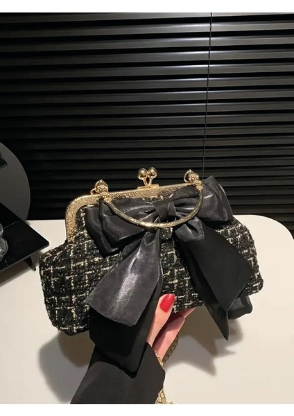 Fransız Moda Vintage Kurdele Tasarım Zincir Askılı Casual Omuz Çantası Trendy Bulut Çantası modelleri
