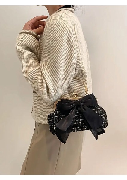 Fransız Moda Vintage Kurdele Tasarım Zincir Askılı Casual Omuz Çantası Trendy Bulut Çantası fırsatları