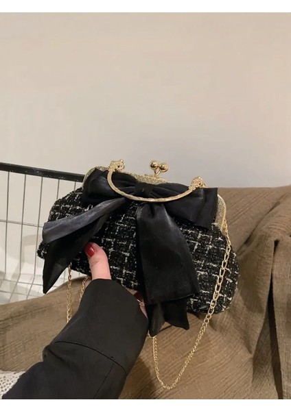Fransız Moda Vintage Kurdele Tasarım Zincir Askılı Casual Omuz Çantası Trendy Bulut Çantası indirimleri