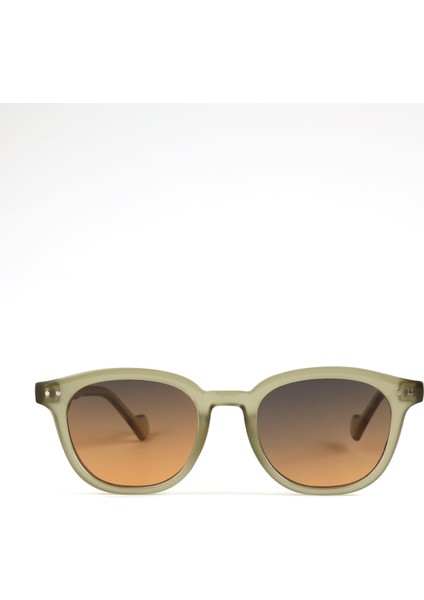 Hayal C5-48 Unisex Güneş Gözlüğü Şeffaf Yeşil Çerçeve Degrade Cam