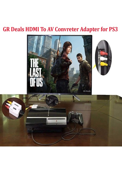 HDMI To Rca Hd Video Converter 1080P Mini HDMI To 3rca Av/cvbs Composite Adapter Converter For Pc/ps3/vcr/dvd Supporting Pal/ntsc Çevirici Converter fırsatları