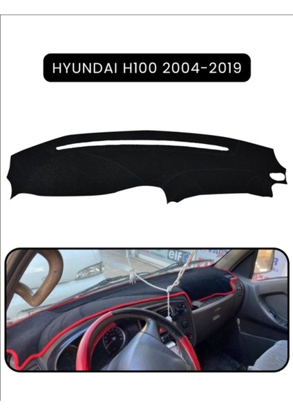 Hyundai H100 2004-2019 Torpido Koruma Halısı - Siyah Kenar