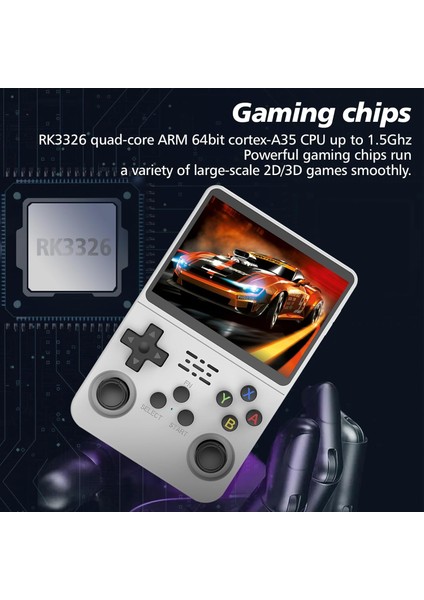 R36S Retro El Tipi Taşınabilir Oyun Konsolu El Atarisi 64GB - 15.000+ Yüklü Oyun, 3.5” IPS Hd Ekran indirimleri