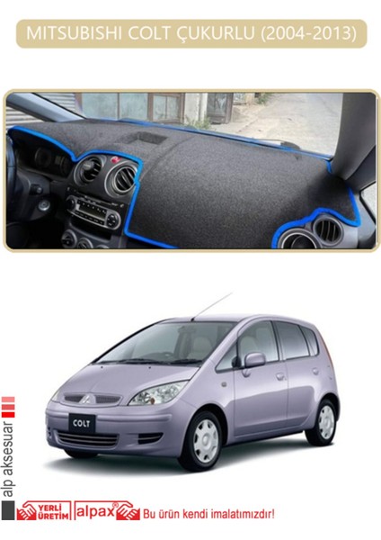 Mıtsubıshı Colt Çukurlu 2004-2013 Torpido Koruma Halısı - Bej Kenar