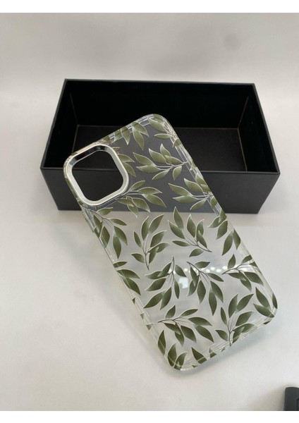 IPHONE 14 Özel Yaprak Baskılı Lüks Silikon Kılıf fiyatları
