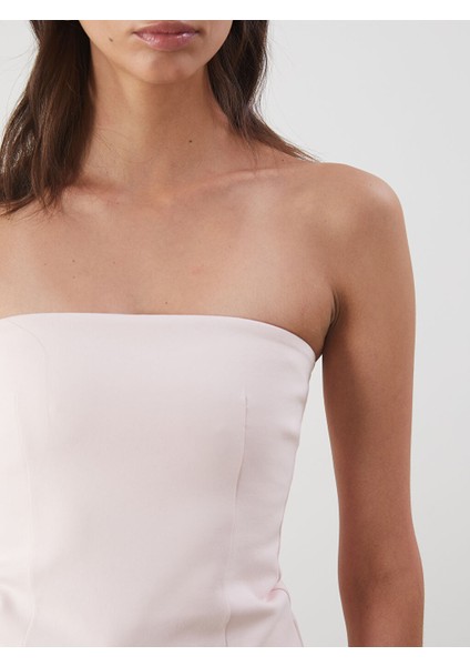 Yeni Sezon Straplez Yaka Peplum Bluz - S5PA96Z8 modelleri