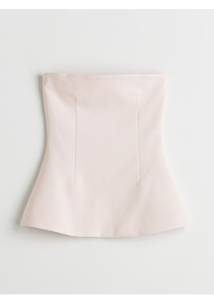Yeni Sezon Straplez Yaka Peplum Bluz - S5PA96Z8 indirimleri