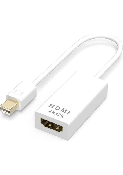Mini Displayport (Mini Dp) To HDMI Converter 4K Hd Video Adapter For MacBook Laptop iMac Hdtv Projector Plug & Play High-Resolution Çevirici