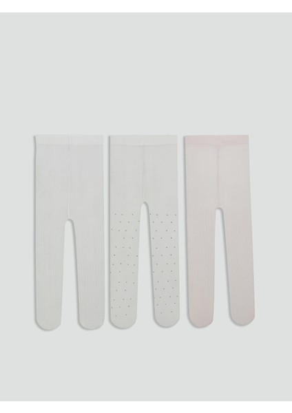 Yeni Sezon Basic Kiz Bebek Kulotlu Corap 3'lu - S55292Z1