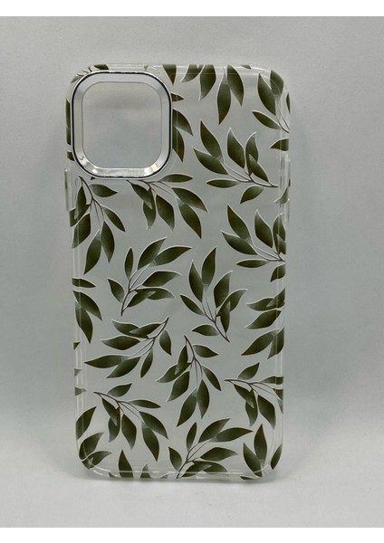 IPHONE 15 Pro Max Özel Yaprak Baskılı Lüks Silikon Kılıf