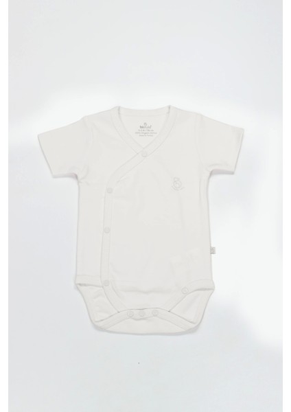Organik Natural Basic Style Kruvaze Yarım Kol Body BS17101 Ekru