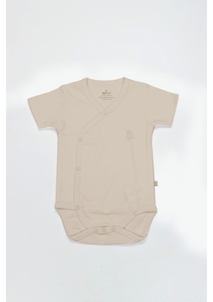Organik Natural Basic Style Kruvaze Yarım Kol Body BS17101 Bej