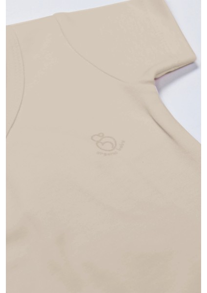 Organik Natural Basic Style Kruvaze Yarım Kol Body BS17101 Bej modelleri