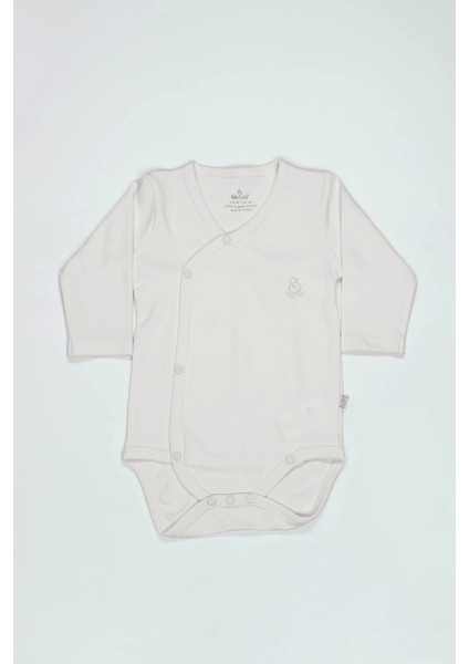 Organik Natural Basic Style Kruvaze Uzun Kol Body BS17102 Ekru