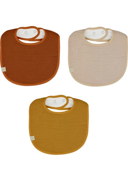 Müslin Önlük 3'lü 60101 Kiremit Bej Hardal